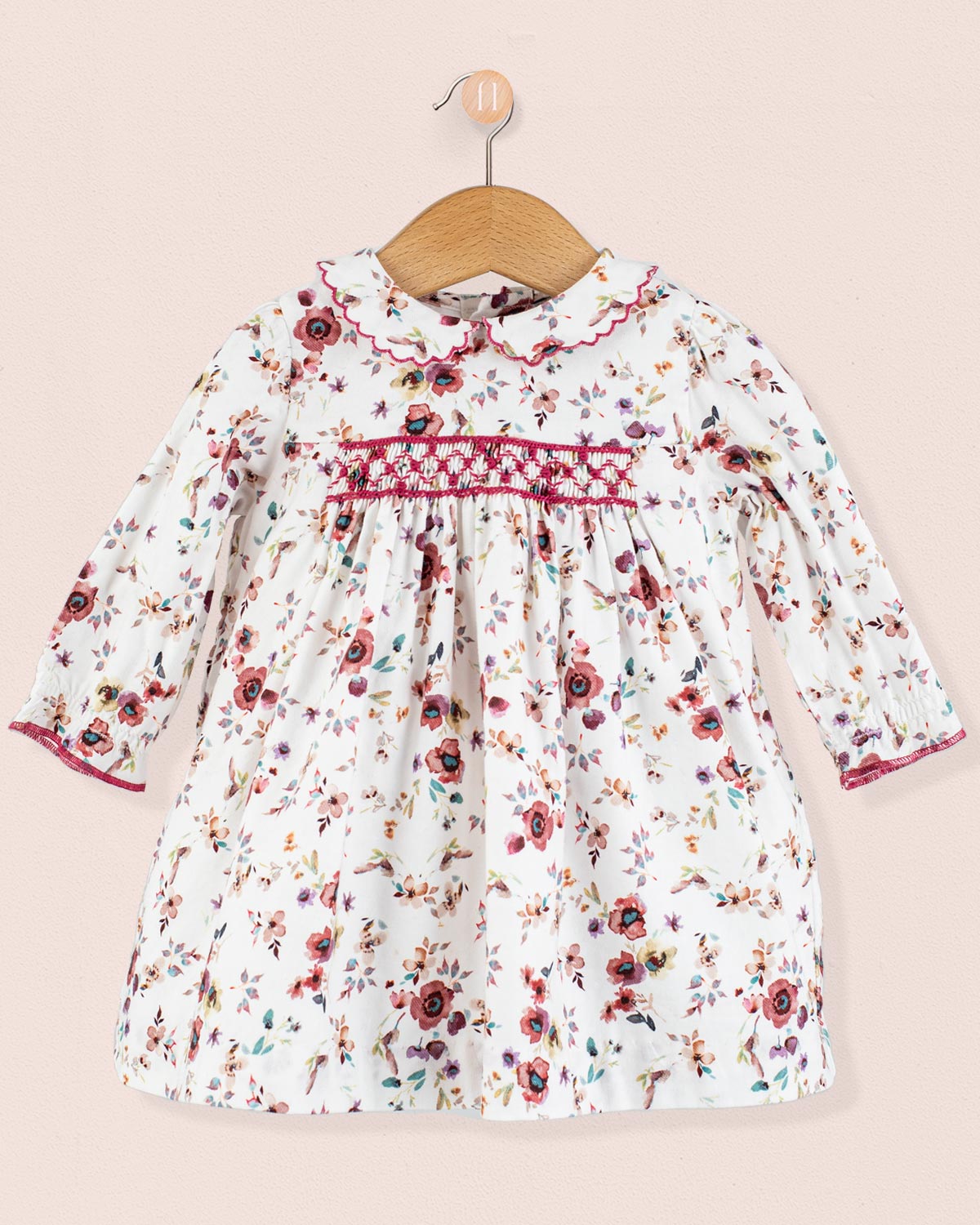 Baby Madeline Tuscany Mauve Floral Dress